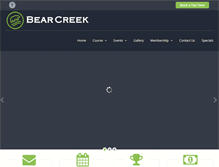 Tablet Screenshot of bearcreekgolfworld.com